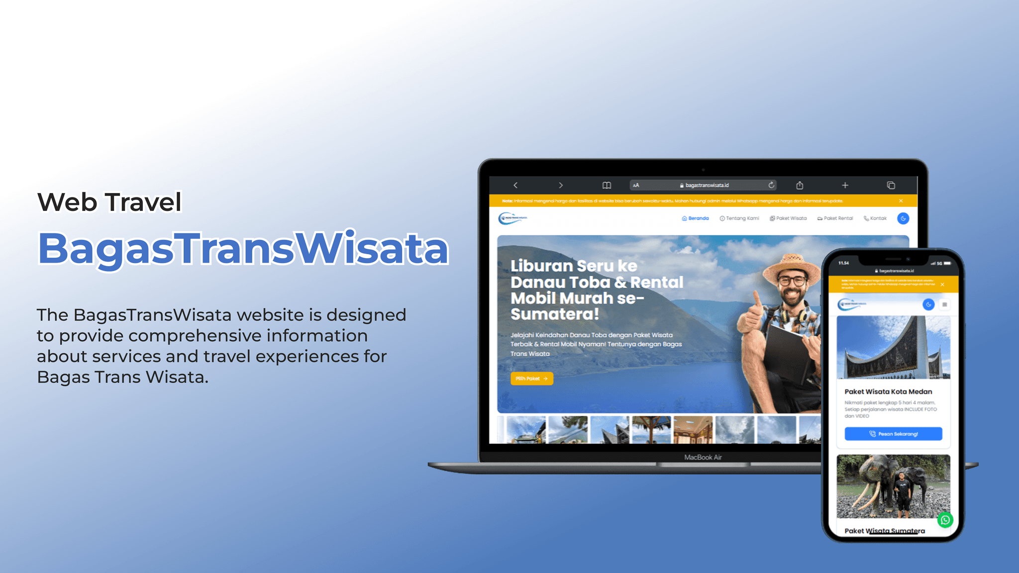 BagasTransWisata Website