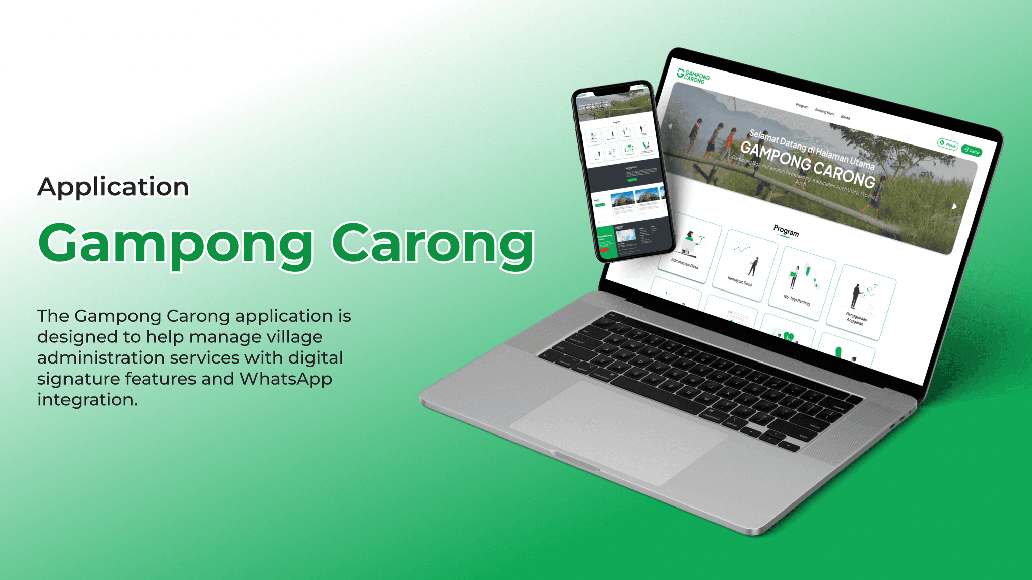 Gampong Carong Application