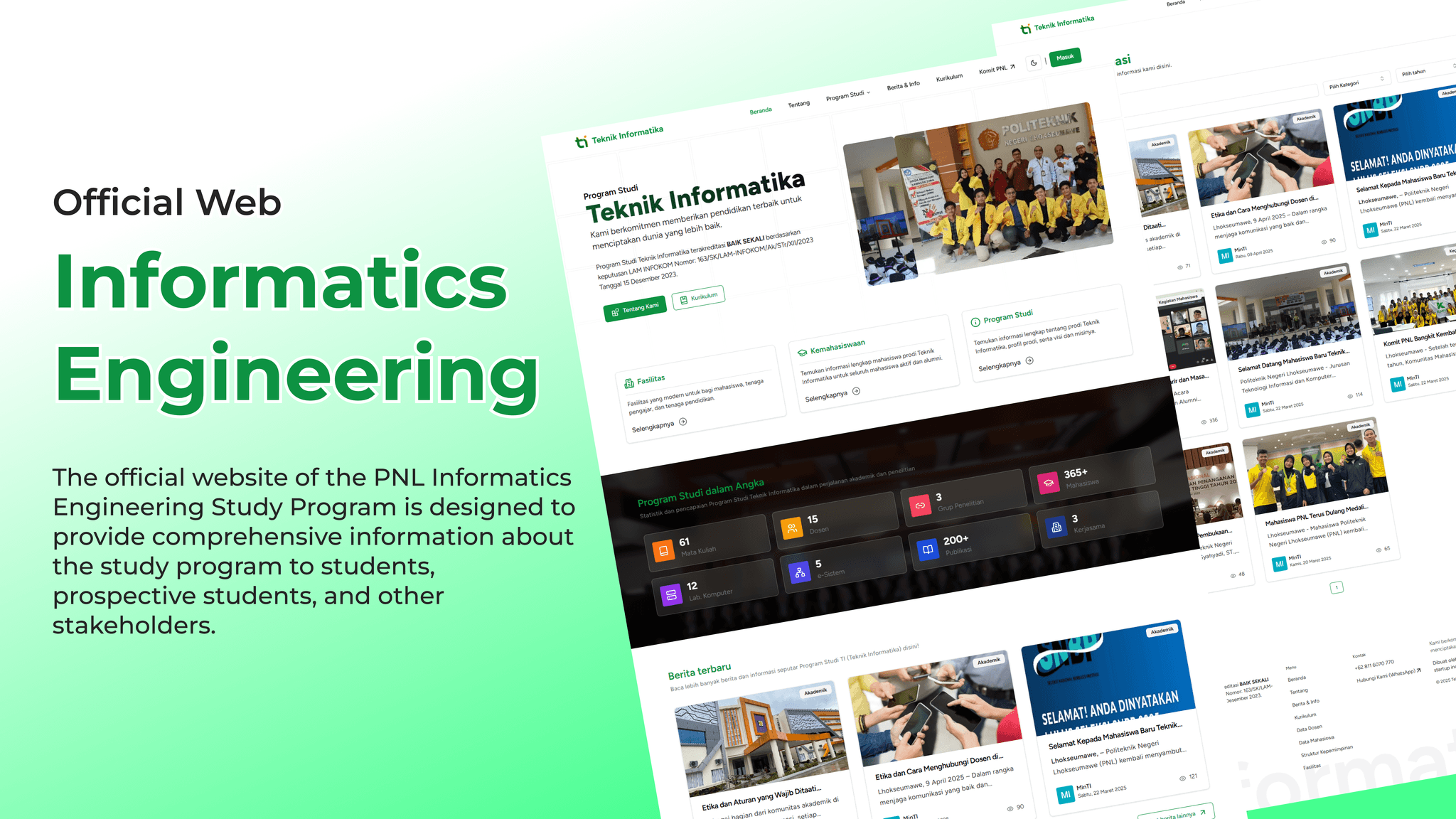 Official Website of Informatics Engineering Department PNL